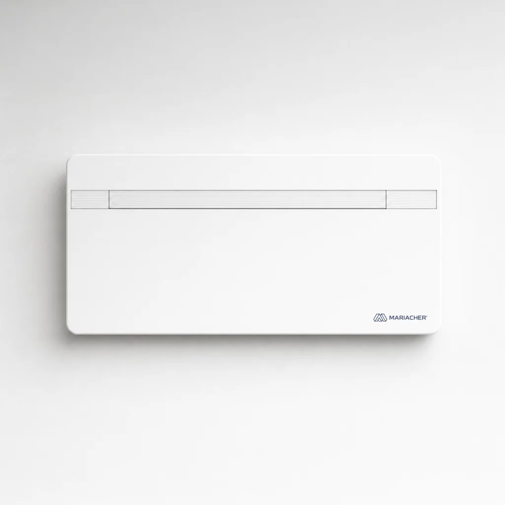 Das AIR EVO 2 PRO an der Wand: ein einziges flaches Gerät, mehr braucht es nicht